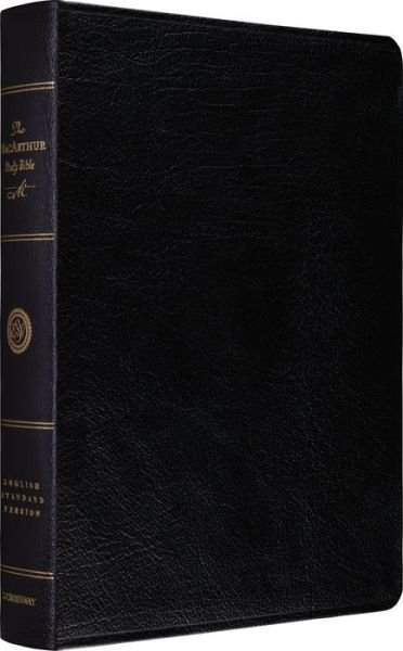 Cover for Crossway Bibles · ESV MacArthur Study Bible (Leather Book) [Black] (2010)