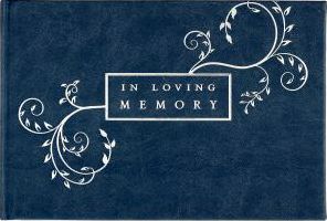 Cover for Inc Peter Pauper Press · Guest Book in Loving Memory Blue (Inbunden Bok) (2018)