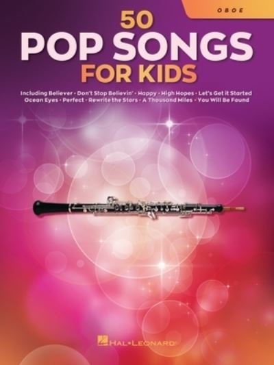 Cover for 50 Pop Songs for Kids: For Oboe (Book) (2021)
