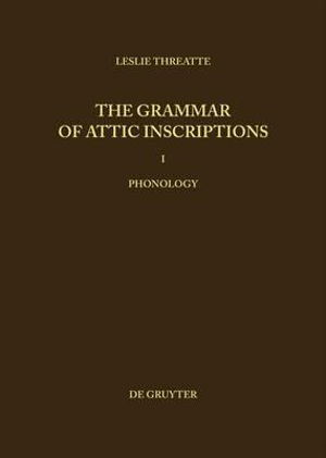 Cover for Leslie Threatte · Phonology (Book) (1980)