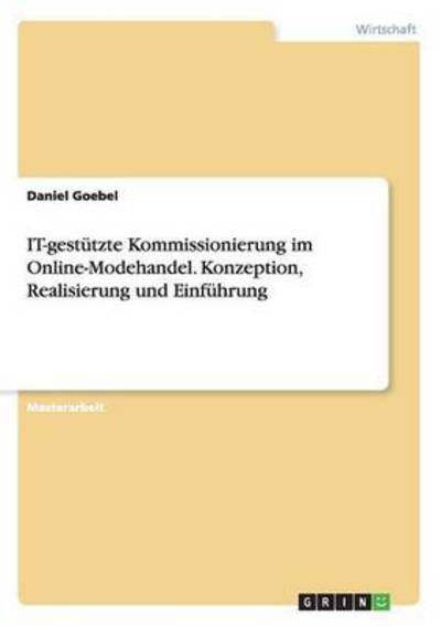 Cover for Goebel · IT-gestützte Kommissionierung im (Bok) (2016)