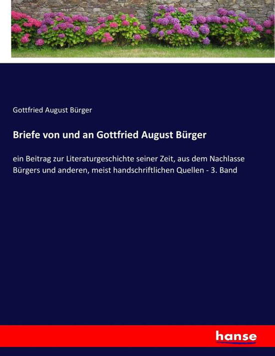 Cover for Bürger · Briefe von und an Gottfried Augu (Bok) (2017)