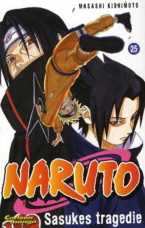 Cover for Masashi Kishimoto · Naruto¤Carlsen manga, 25: Naruto 25 - Sasukes tragedie (Hæftet bog) [1. udgave] (2008)