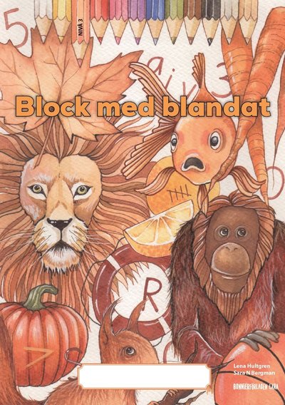 Cover for Lena Hultgren · Block med blandat 3 - orange, 5-pack (Paperback Book) [Ned edition] (2020)