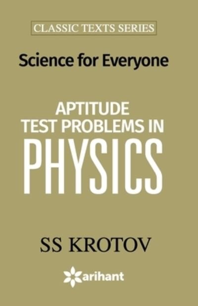Cover for Ss Krotov · Aptitude Test Problems in Physics (Taschenbuch) (2018)