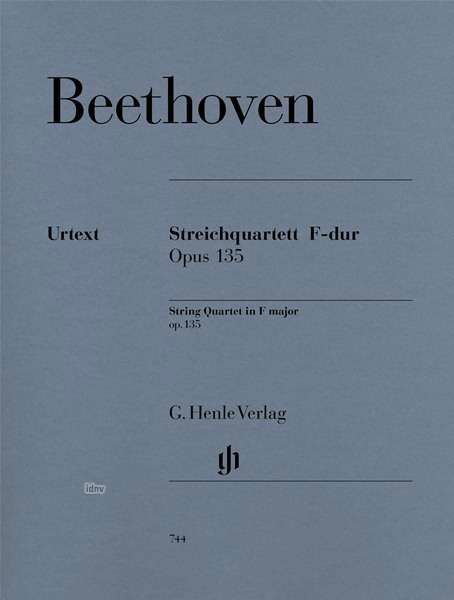Streichquart.F-Dur.135.HN744 - Beethoven - Böcker - SCHOTT & CO - 9790201807447 - 6 april 2018