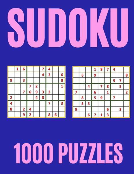 Sudoku 1000 Puzzles - Gs Journals - Bøger - Independently Published - 9798599407447 - 24. januar 2021