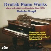 Piano Works - Antonin Dvorak - Musikk - ALTO - 0894640001448 - 16. februar 2009