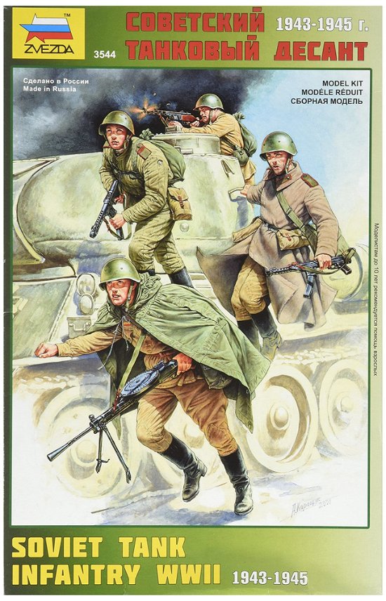 Cover for Zvezda · 1/35 Soviet Tank Infantry 1943 Wwii (7/22) * (Legetøj)