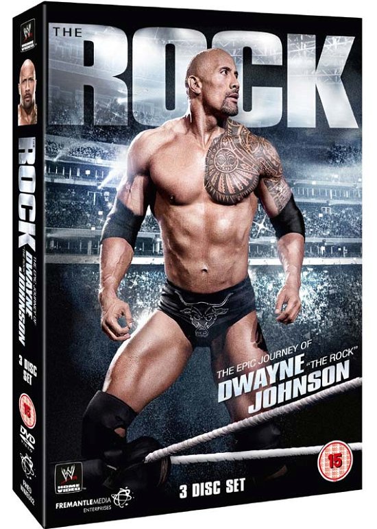 Cover for WWE The Rock  The Epic Journey Of Dwayne The Rock Johnson (DVD) (2013)