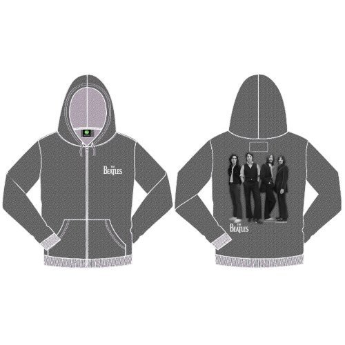 Cover for The Beatles · The Beatles Unisex Zipped Hoodie: White Album (Back Print) (Hoodie) [size M] [Grey - Unisex edition]