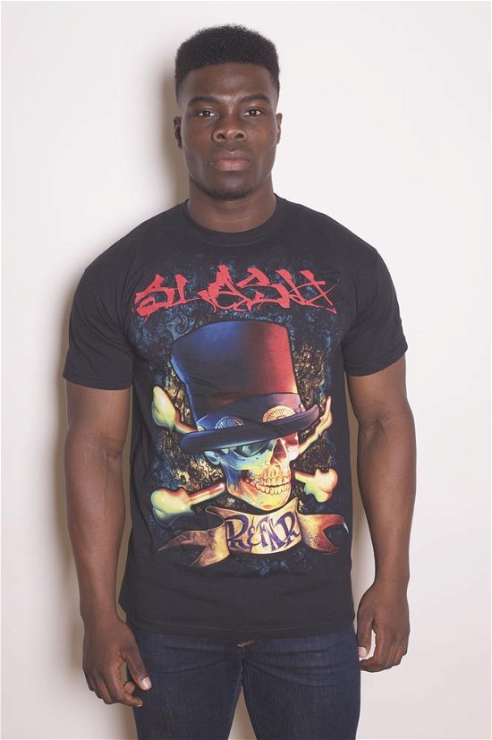 Slash Unisex T-Shirt: Rock & Fuckin' Roll (Back Print) - Slash - Produtos - Global - Apparel - 5055295348448 - 10 de abril de 2015
