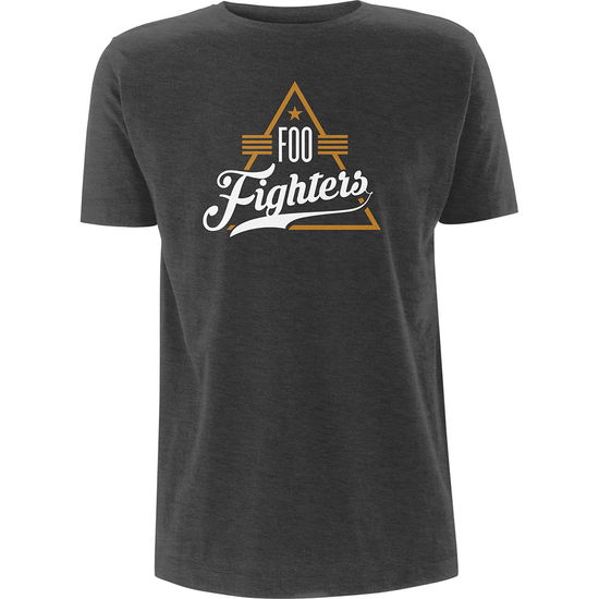 Cover for Foo Fighters · Foo Fighters Unisex T-Shirt: Triangle (Heather Grey) (T-shirt) [size S] [Grey - Unisex edition] (2020)