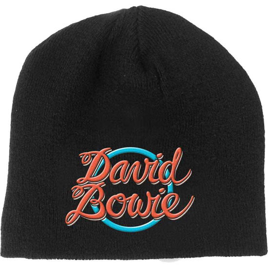 Cover for David Bowie · David Bowie Unisex Beanie Hat: 1978 World Tour Logo (Kläder) [Black - Unisex edition]