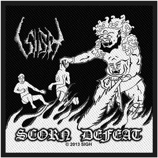 Sigh Standard Woven Patch: Scorn Defeat - Sigh - Fanituote -  - 5056365723448 - 