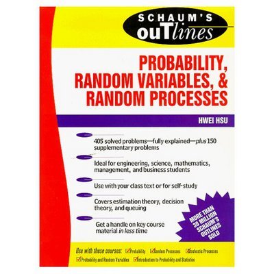 Cover for Hwei Hsu · Schaum's Outline of Probability, Random Variables, and Random Processes (Pocketbok) [Ed edition] (1996)