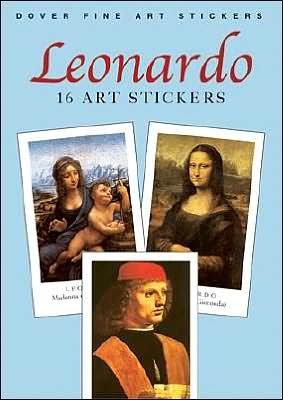 Cover for Vinci, Leonardo Da (Author) · Leonardo: 16 Art Stickers - Dover Art Stickers (MERCH) (2003)