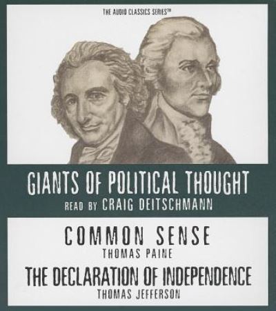 Cover for Thomas Paine · Common Sense and the Declaration of Independence (CD) (2013)