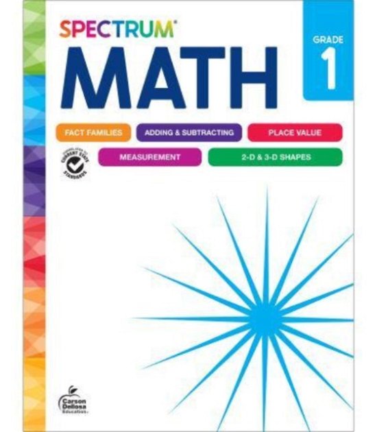 Spectrum Math Workbook Grade 1 - Spectrum - Bøger - Carson Dellosa - 9781483871448 - 6. maj 2024