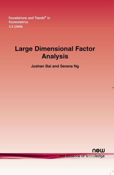 Cover for Jushan Bai · Large Dimensional Factor Analysis - Foundations and Trends (R) in Econometrics (Paperback Book) (2008)