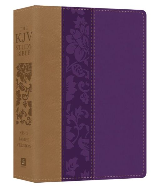 Cover for Christopher D Hudson · The KJV Study Bible - Large Print [violet Floret] (Paperback Book) (2019)