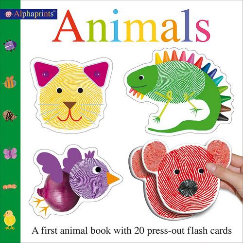 Cover for Roger Priddy · Alphaprint Animals Flashcard Book (Hardcover Book) (2017)