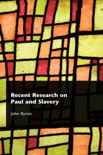 Cover for John Byron · Recent Research on Paul and Slavery (Recent Research in Biblical Studies) (Hardcover Book) (2008)
