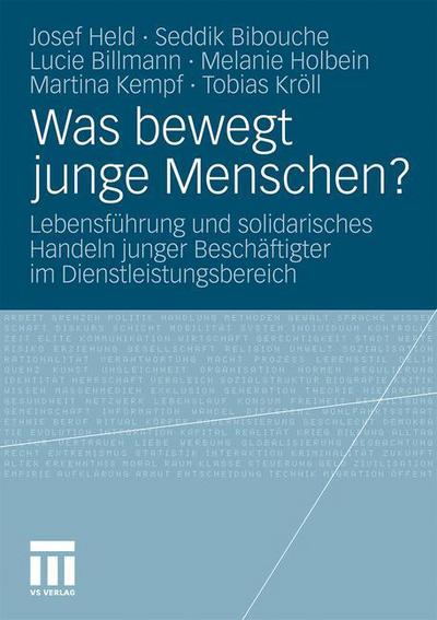 Cover for Josef Held · Was Bewegt Junge Menschen?: Lebensfuhrung Und Solidarisches Handeln Junger Beschaftigter Im Dienstleistungsbereich (Taschenbuch) [2011 edition] (2011)