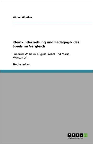 Cover for Günther · Kleinkinderziehung und Pädagogi (Book) [German edition] (2009)