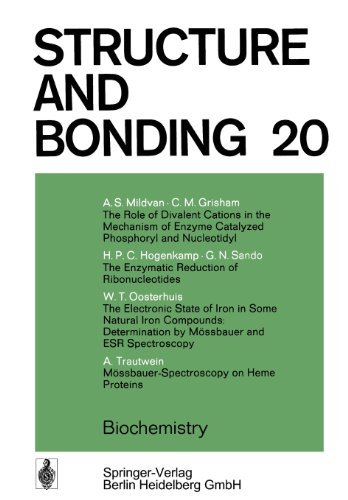 Cover for Xue Duan · Biochemistry - Structure and Bonding (Taschenbuch) [Softcover reprint of the original 1st ed. 1980 edition] (2013)