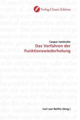 Cover for Isenkrahe · Das Verfahren der Funktionswi (Book)