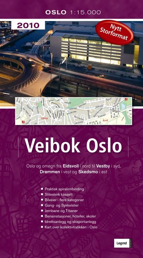Cover for Legind · Færdselskort Oslo 2010 (Veibok Oslo 2010) (Spiral Book) [1. Painos] (2010)