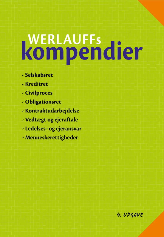 Cover for Erik Werlauff · Werlauffs kompendier (Book) (2016)