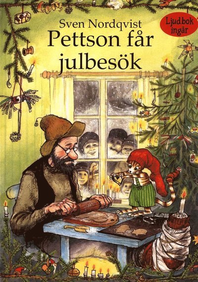 Cover for Sven Nordqvist · Pettson och Findus: Pettson får julbesök (+ CD) (Bound Book) (2015)