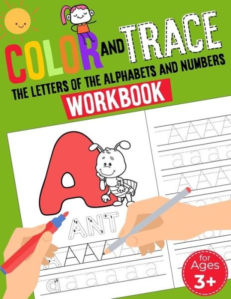 Cover for Artcave · Color And Trace The Letters Of The Alphabets And Numbers (Paperback Book) (2020)