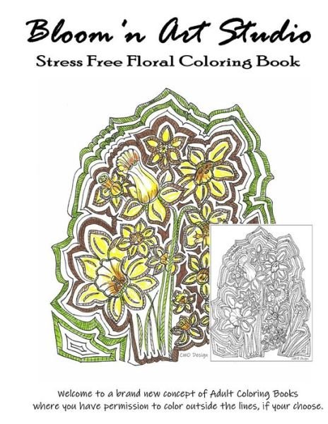 Cover for Catherine Watson · Bloom'n Art Studio Stress Free Coloring Book (Paperback Bog) (2020)