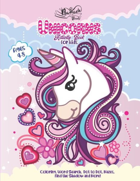 Cover for Namastè Books · Unicorns Activity Book for Kids (Paperback Book) (2020)