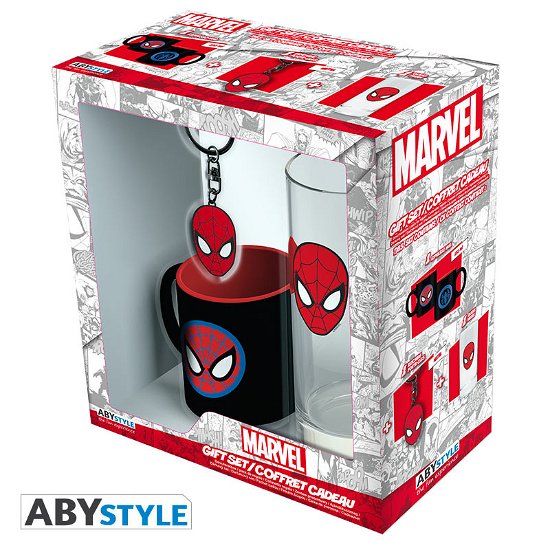 Marvel - Pck Glass 29Cl + Keyring + Mini Mug Marve - Abystyle - Merchandise -  - 3665361010449 - August 18, 2019