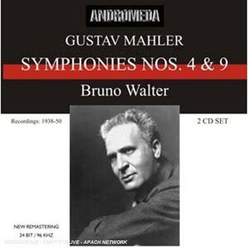 Cover for Mahler / Walter · Sinfonien 4 &amp; 9 Adagio 5 (CD) (2012)