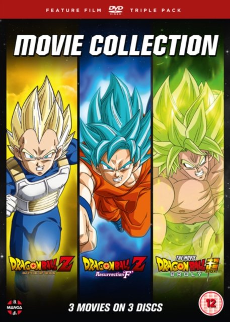 Cover for Dragon Ball Movie Trilogy (Bat · Dragon Ball Movie Trilogy (Battle Of Gods. Resurrection F. Broly) (DVD) (2019)