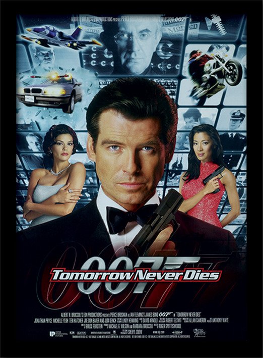 Cover for James Bond · James Bond - Tomorrow Never Dies One-Sheet (Stampa In Cornice 30X40 Cm) (Toys)