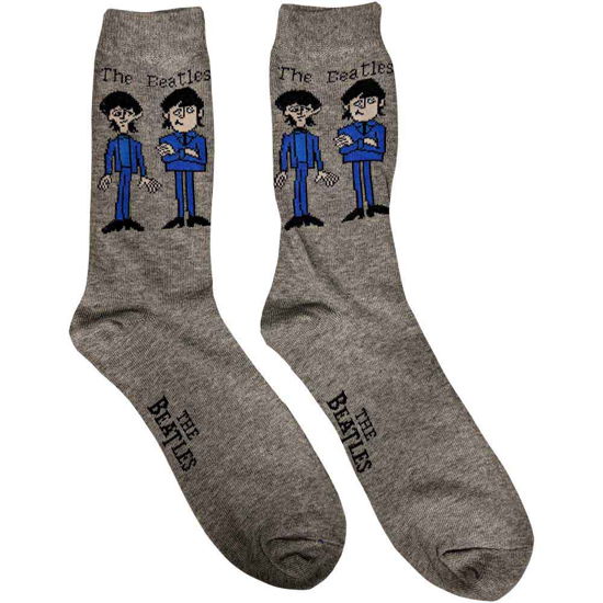 Cover for The Beatles · The Beatles Unisex Ankle Socks: Cartoon Standing (UK Size 7 - 11) (Kläder) [size M] [Grey - Unisex edition]