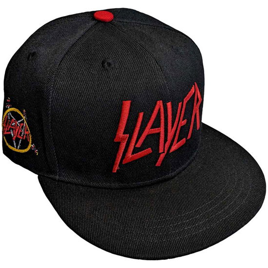 Slayer Unisex Snapback Cap: Logo - Slayer - Marchandise -  - 5056561098449 - 