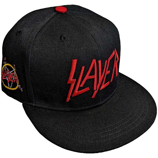 Slayer Unisex Snapback Cap: Logo - Slayer - Merchandise -  - 5056561098449 - 