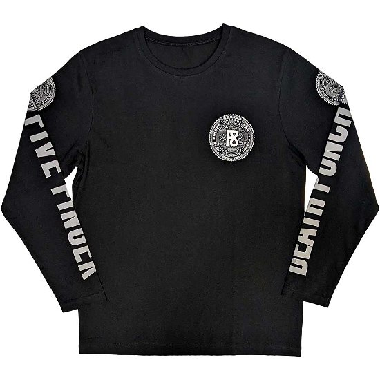 Cover for Five Finger Death Punch · Five Finger Death Punch Unisex Long Sleeve T-Shirt: F8 World Tour 2020 (Back &amp; Sleeve Print) (Klær) [size S]
