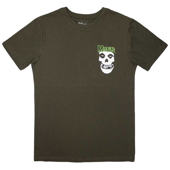 Misfits Unisex T-Shirt: Mini Skull & Logo - Misfits - Produtos -  - 5056737264449 - 