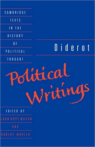 Cover for Denis Diderot · Diderot: Political Writings - Cambridge Texts in the History of Political Thought (Hardcover bog) (1992)