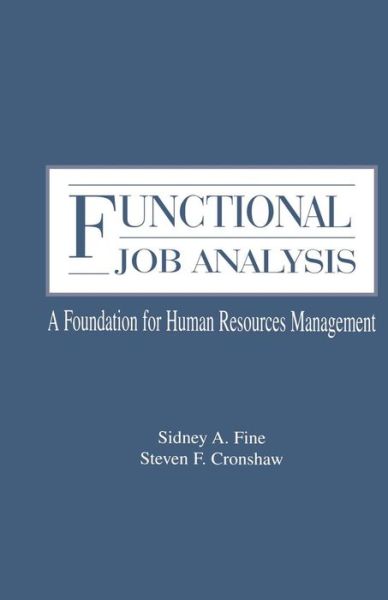 Cover for Sidney A. Fine · Functional Job Analysis: A Foundation for Human Resources Management - Applied Psychology Series (Taschenbuch) (2014)