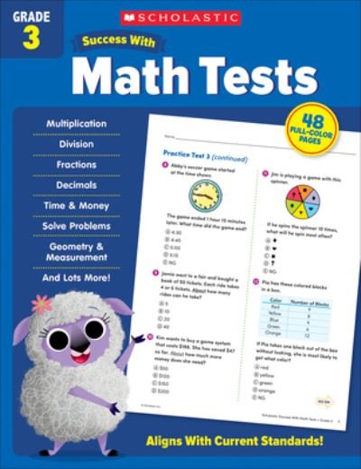 Cover for Scholastic Teaching Resources · Scholastic Success with Math Tests Grade 3 (Paperback Book) (2022)