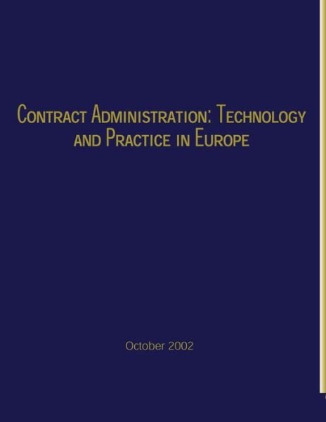 Cover for Federal Highway Administration · Contract Administration: Technology and Practice in Europe (Taschenbuch) (2002)